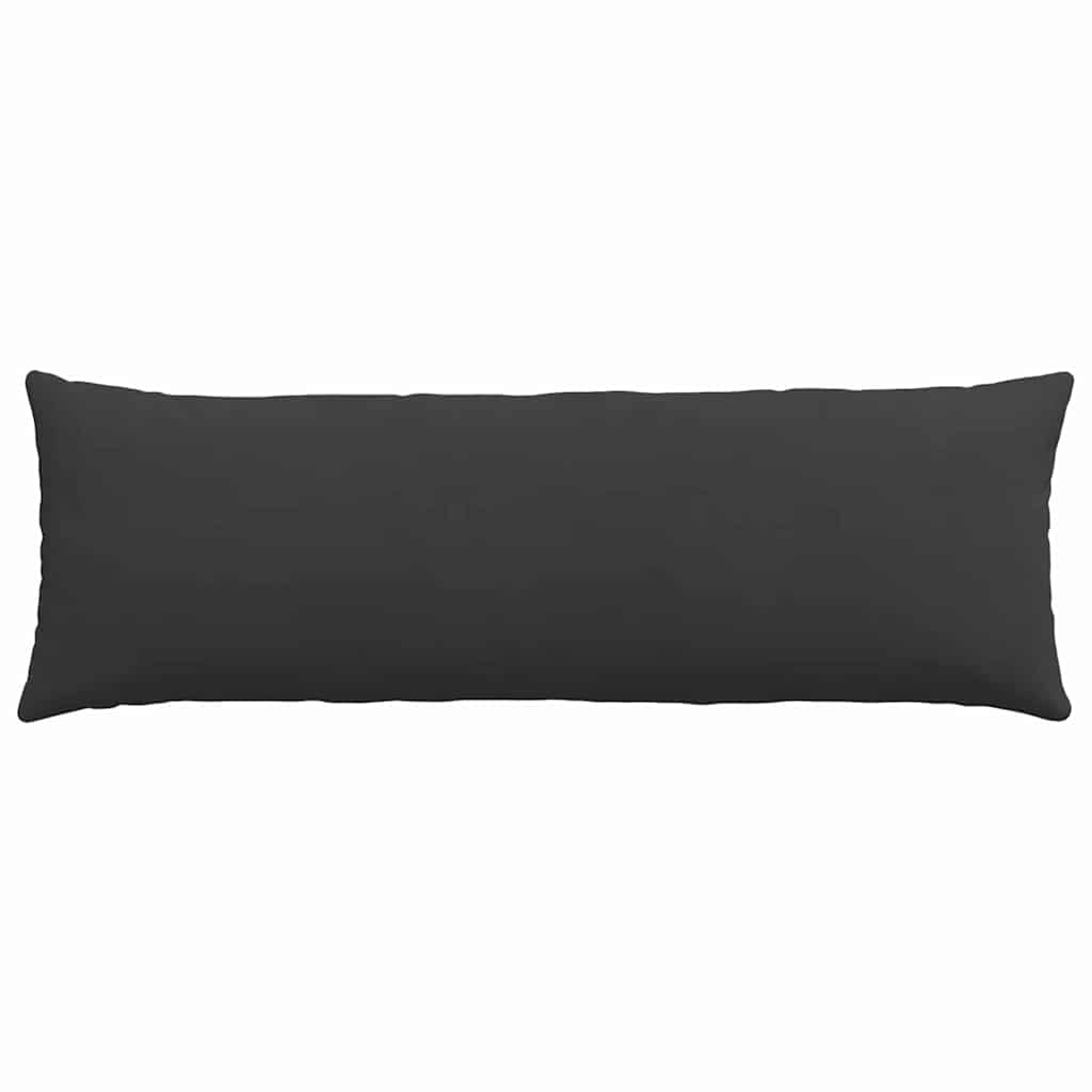 Sofa Pillows 2 pcs Black 120 x 40 cm Fabric